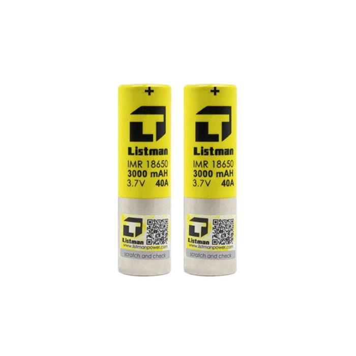 ACCUS 18650 40A - LISTMAN (x2)
